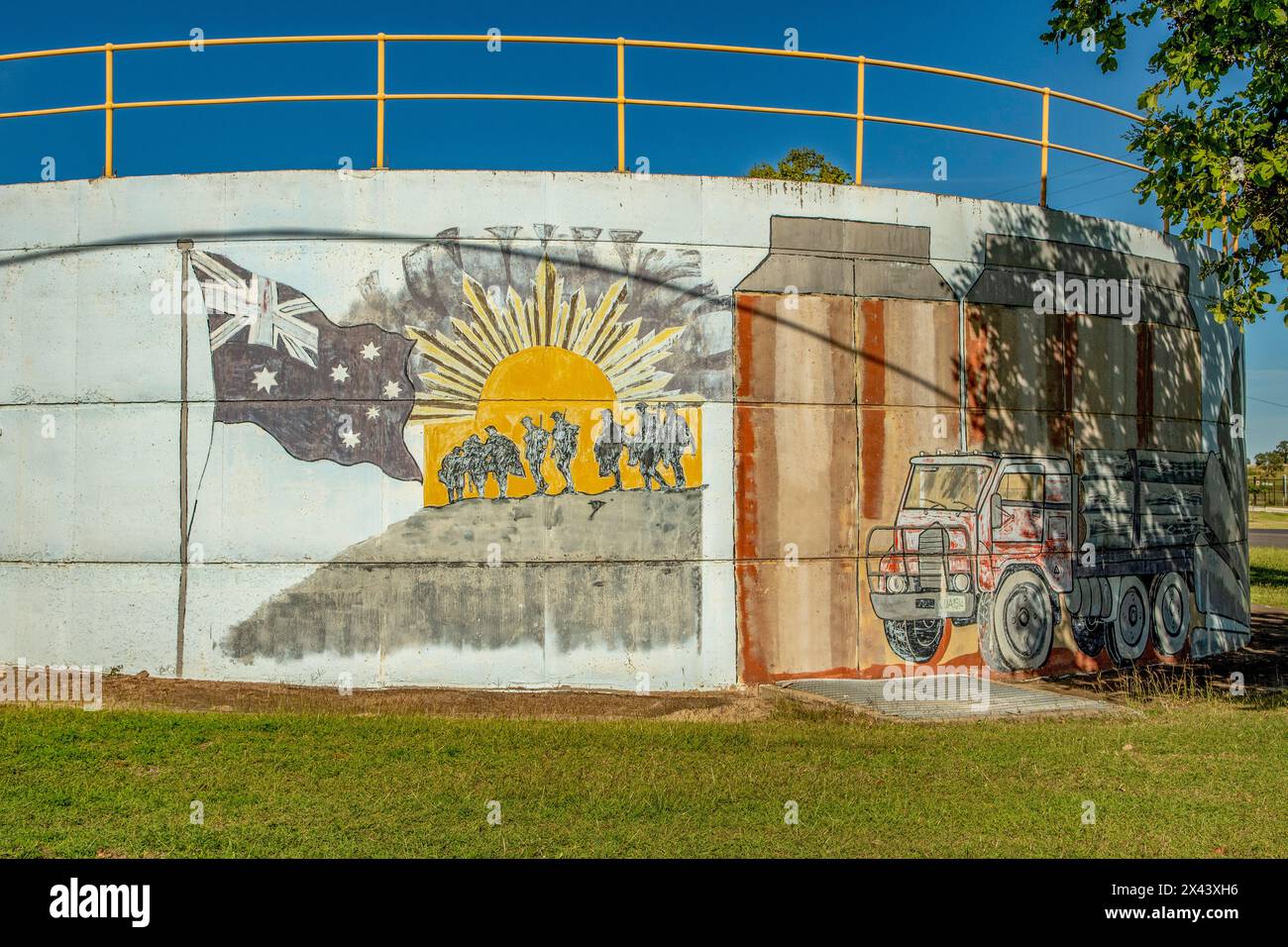 Water Tank Art, Wandoan, Queensland, Australia Stock Photo Alamy