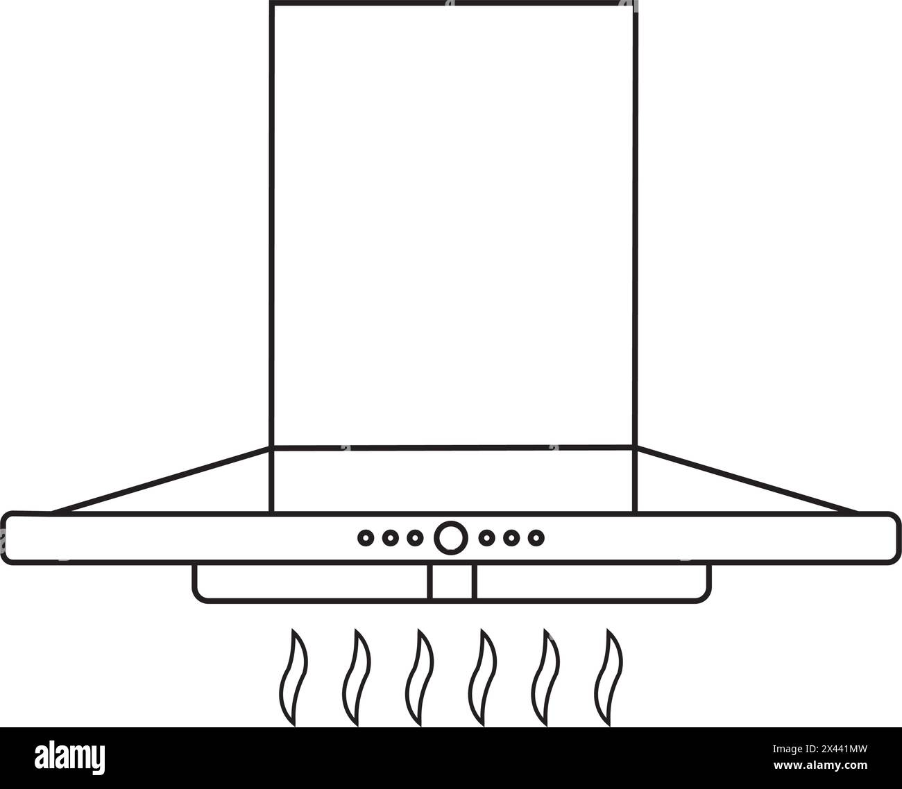 Kitchen smoke exhauster icon vector illustration symbol design Stock Vector