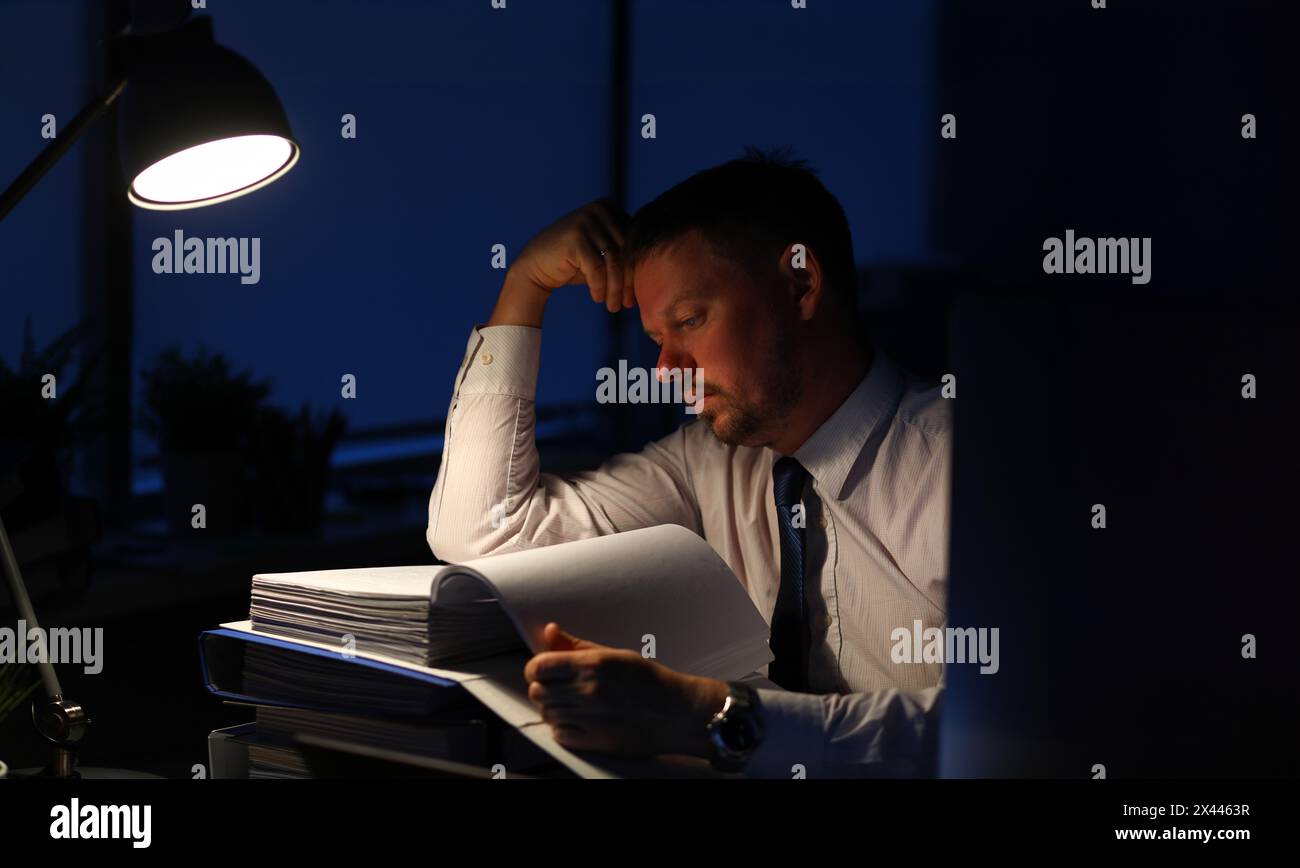 Concerned business person Stock Photo