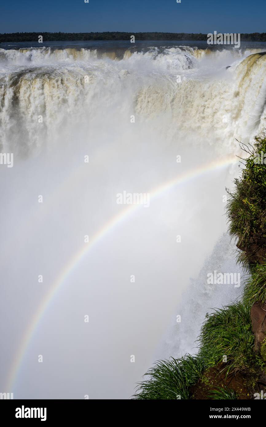 Devils throat, Iguazu falls, Puerto Iguazu, Misiones, Argentina Stock ...