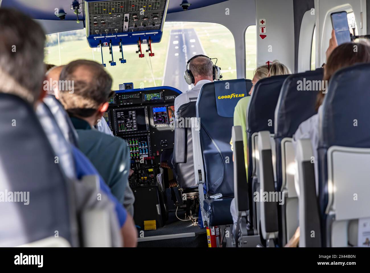 Flight in a zeppelin over Lake Constance and the Lake Constance region