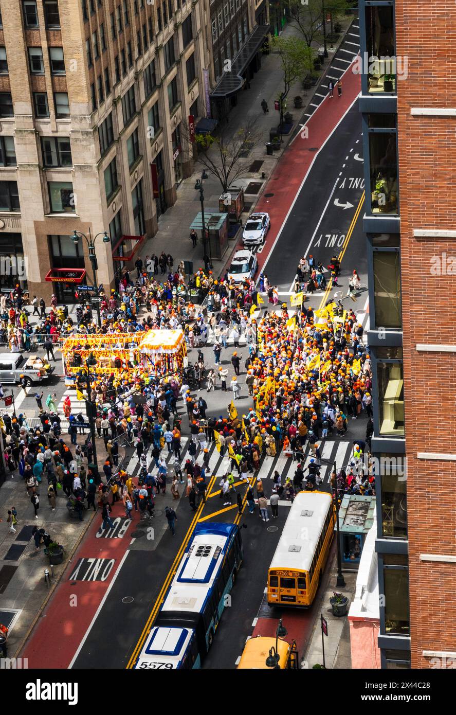 Sikh Day Parade on Madison Avenue 27 April 2024, New York City, USA Stock Photo Alamy