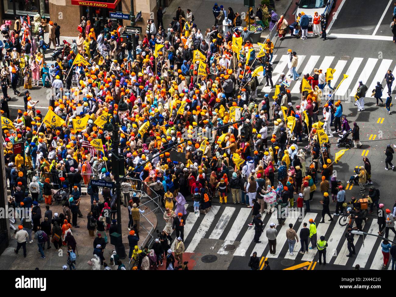 Sikh Day Parade on Madison Avenue 27 April 2024, New York City, USA Stock Photo Alamy