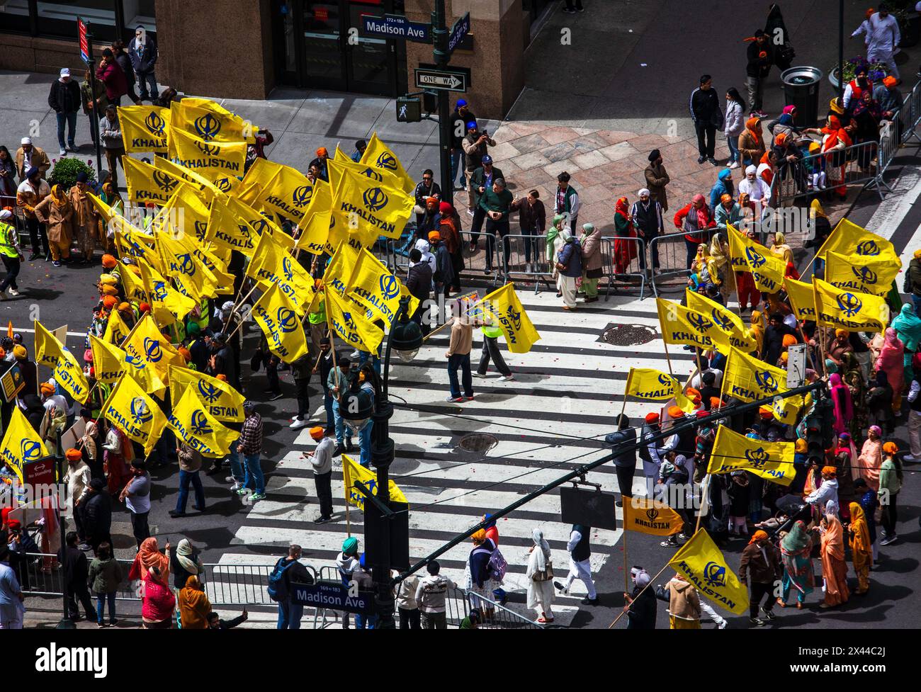 Sikh Day Parade on Madison Avenue 27 April 2024, New York City, USA Stock Photo Alamy