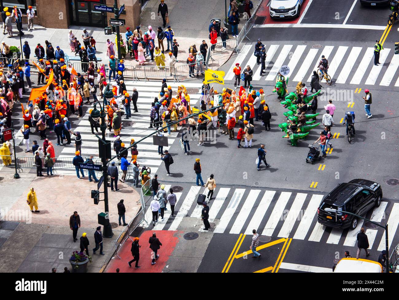 Sikh Day Parade on Madison Avenue 27 April 2024, New York City, USA