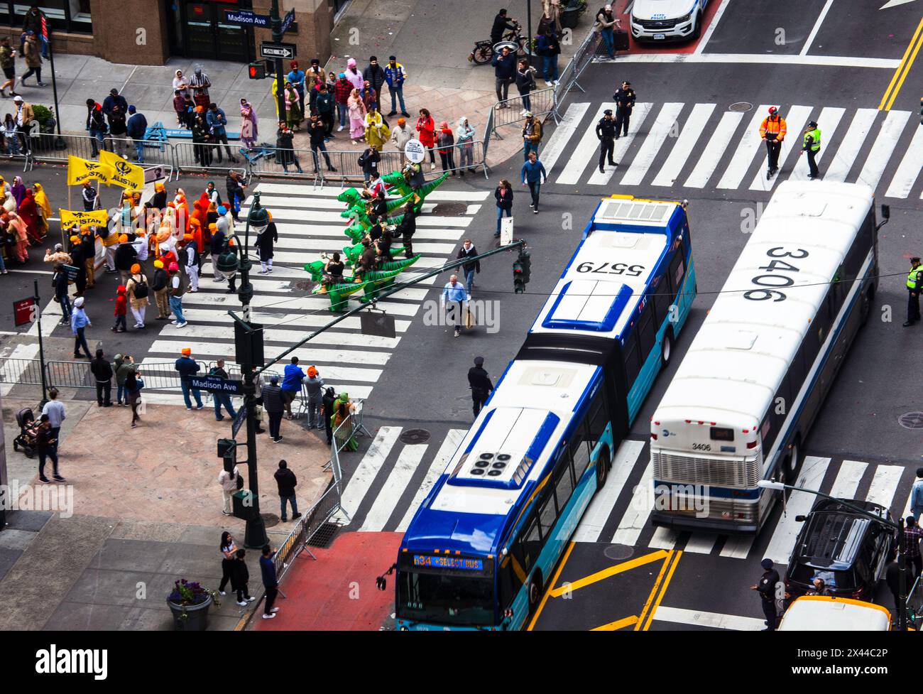 Sikh Day Parade on Madison Avenue 27 April 2024, New York City, USA