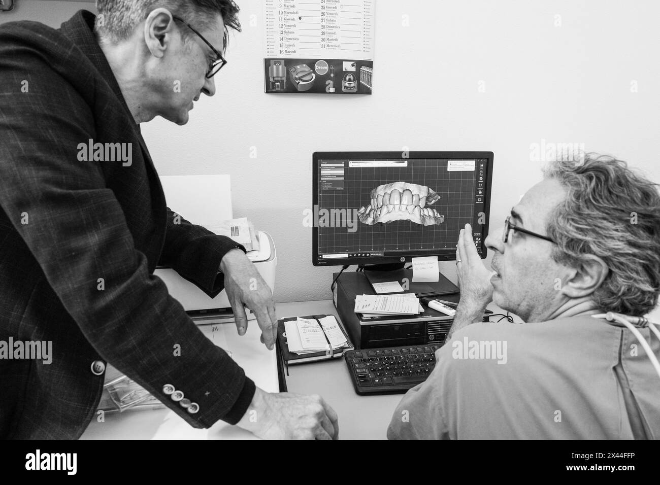 Italy, Curno, Roberto Cavagna's dental laboratory Stock Photo Alamy
