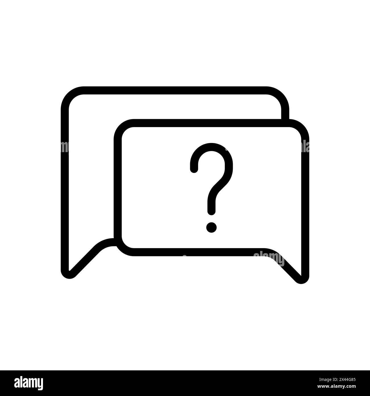 Question mark outline vector Stock Vector Image & Art - Alamy
