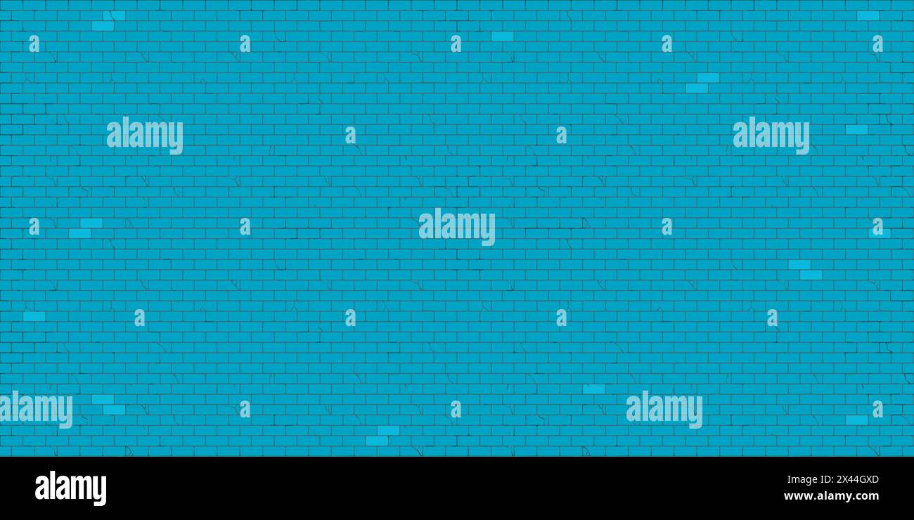 Trendy Urban Flat Blue Simple Brick Wall Seamless Texture Decorative ...