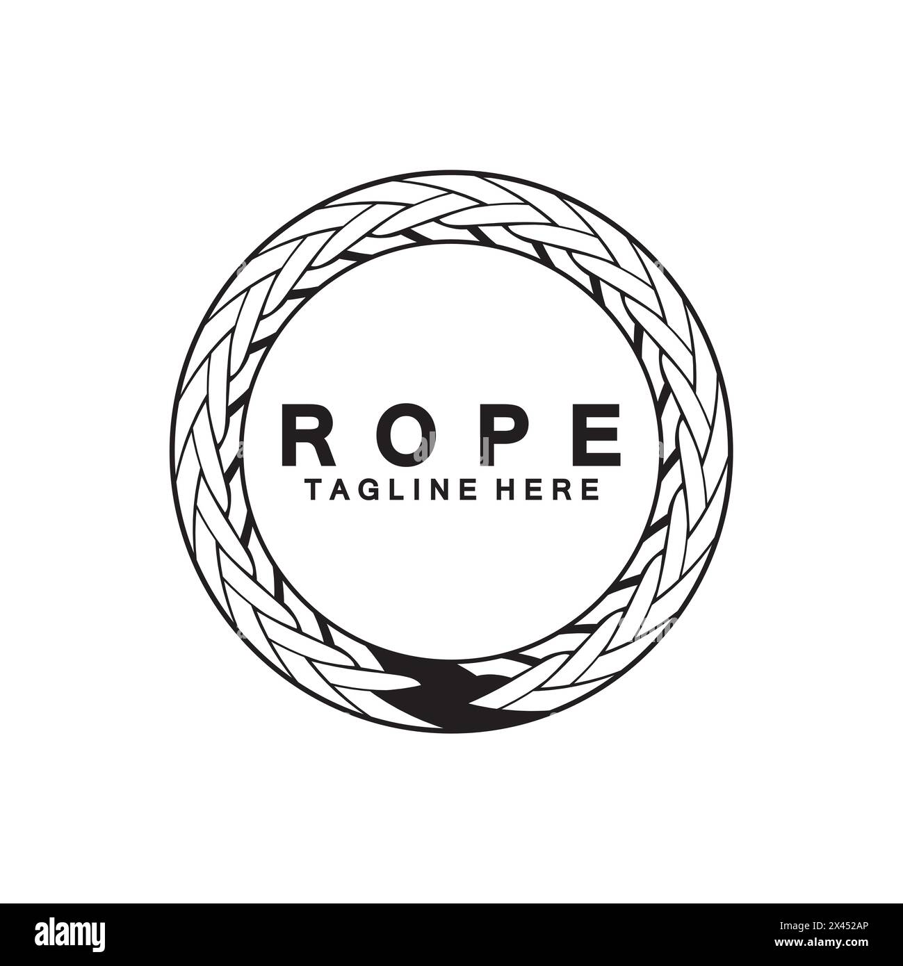 Round circle rope icon symbol Vector isolated on white background Stock ...