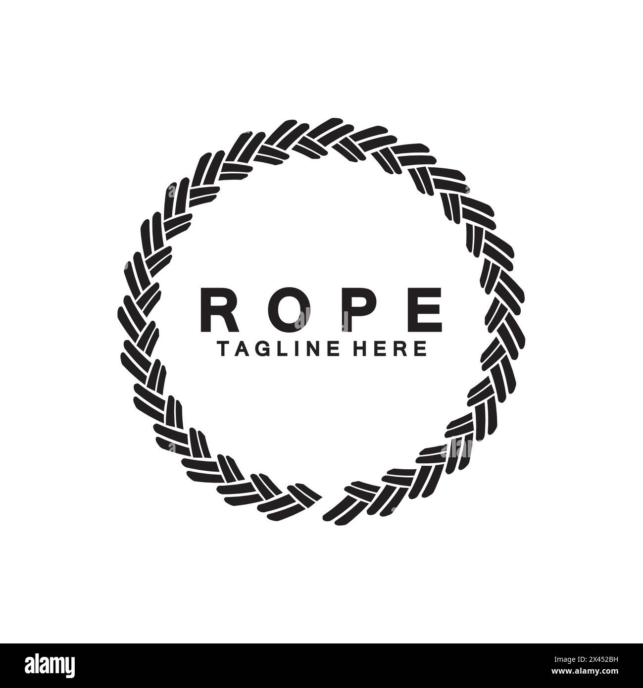 Round circle rope icon symbol Vector isolated on white background Stock ...