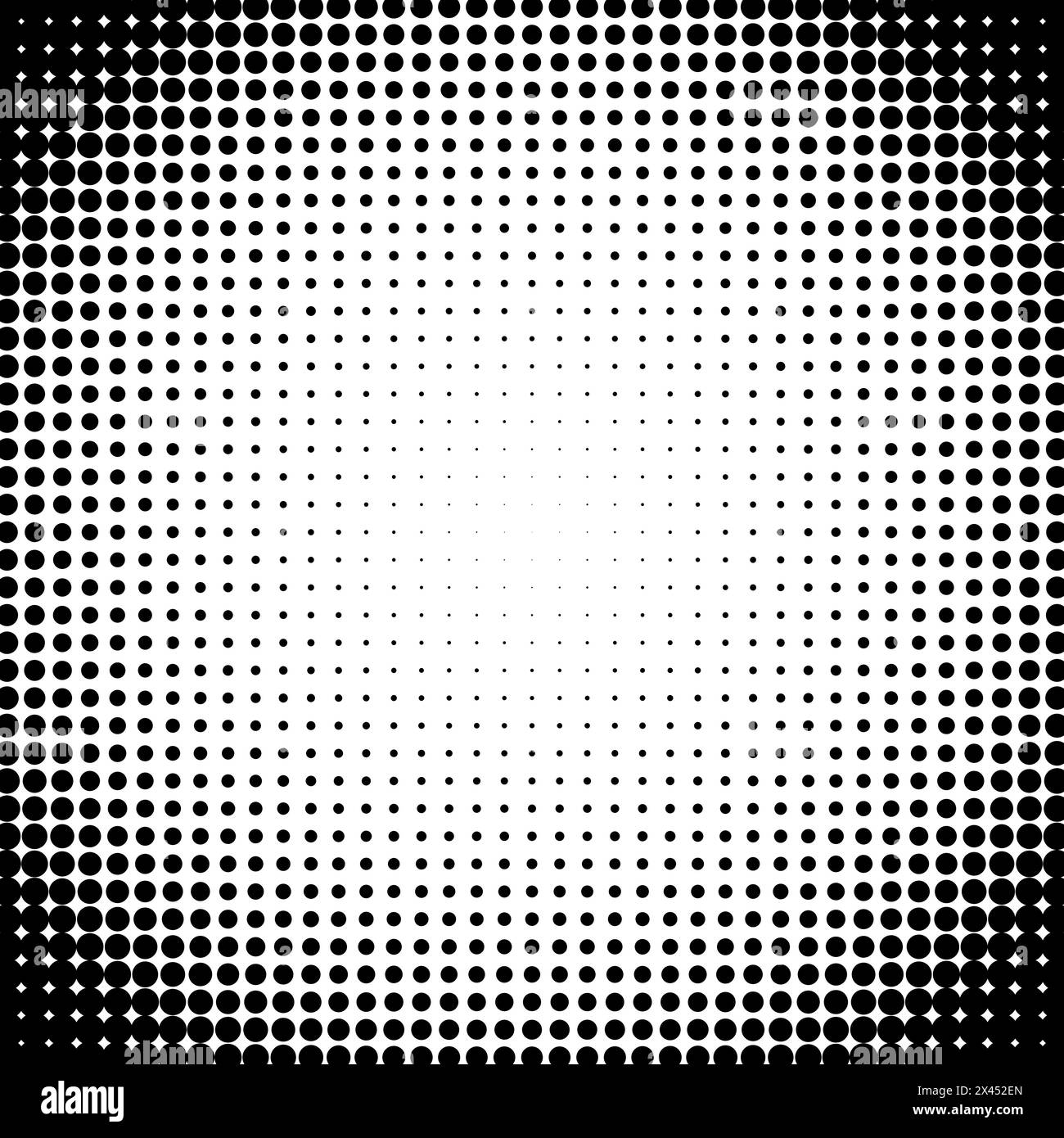 Halftone circle frame. halftone dots texture. Vector illustration Stock ...