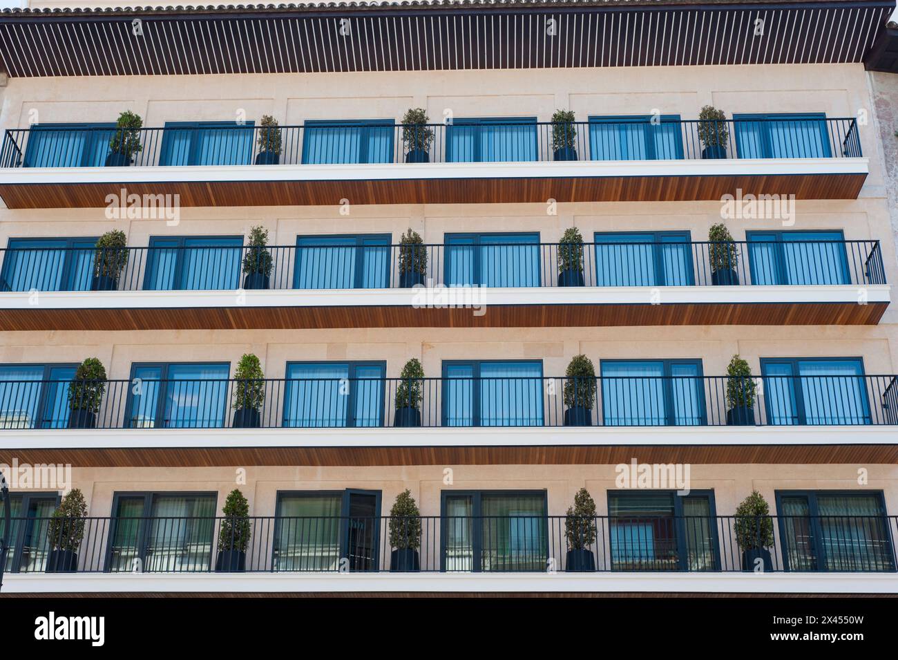 Große Fensterfront Stock Photo