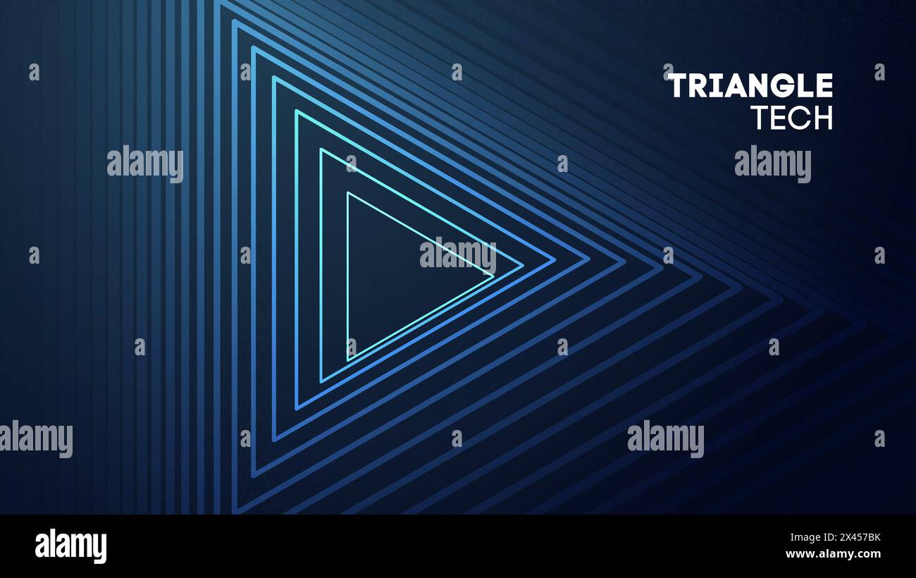 Computer Triangle Infinity triangle tunnel hi-res stock photography and images - Alamy