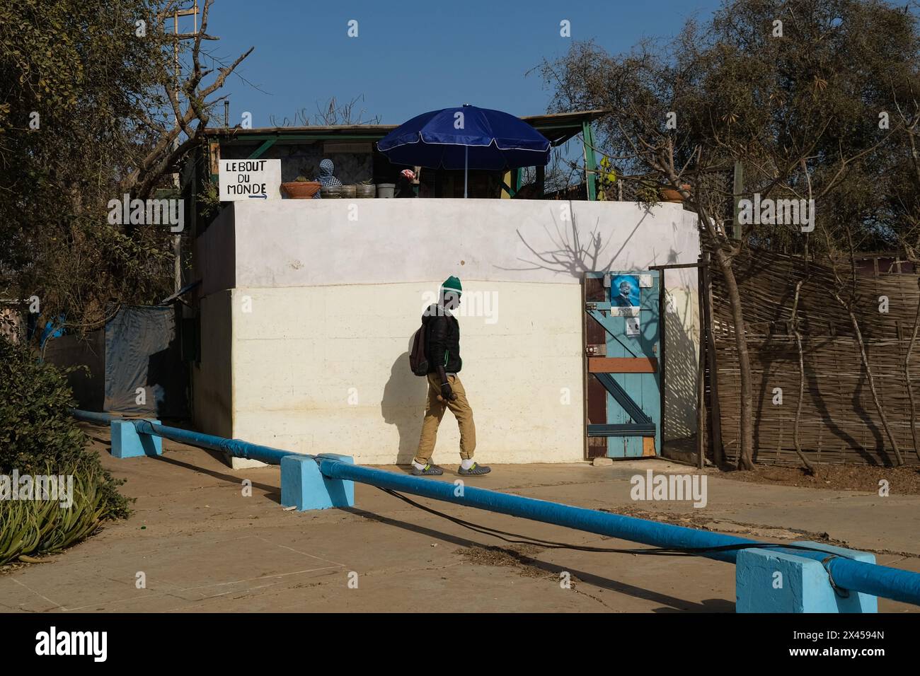 Nicolas Remene/Le Pictorium - Ile de Goree au, Senegal. 23rd Apr, 2024. Senegal/Dakar/Goree island - Former bunkers on the highest point of Goree Island have been transformed into homes. Many of the island's artists have taken up residence here. Credit: LE PICTORIUM/Alamy Live News Stock Photo