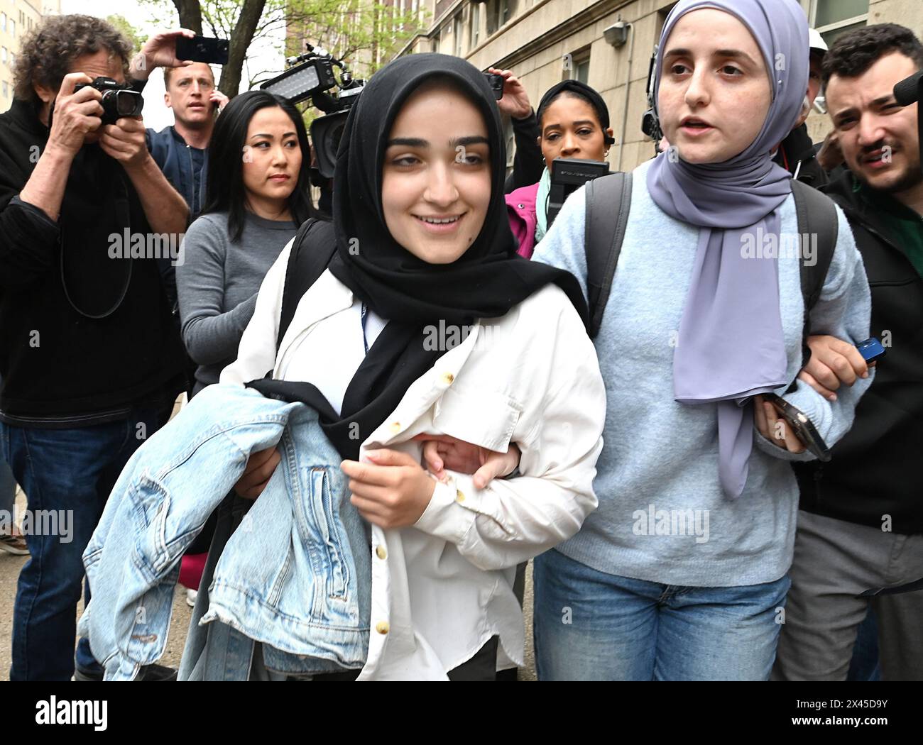 New York, United States. 29th Apr, 2024. Student negotiator Maryam