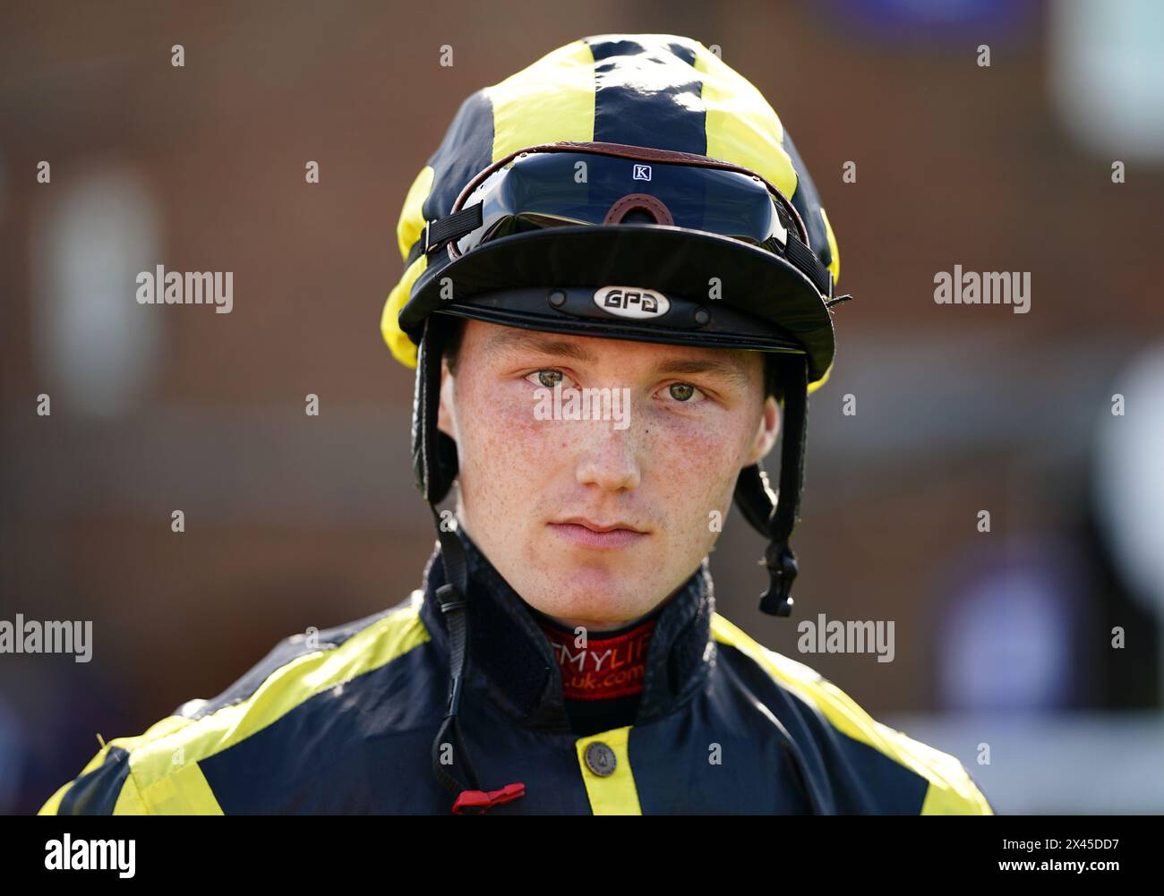 Rhys Clutterbuck following the Old Ship Brightons Oldest Hotel Handicap at Brighton Racecourse. Picture date: Tuesday April 30, 2024. Stock Photo