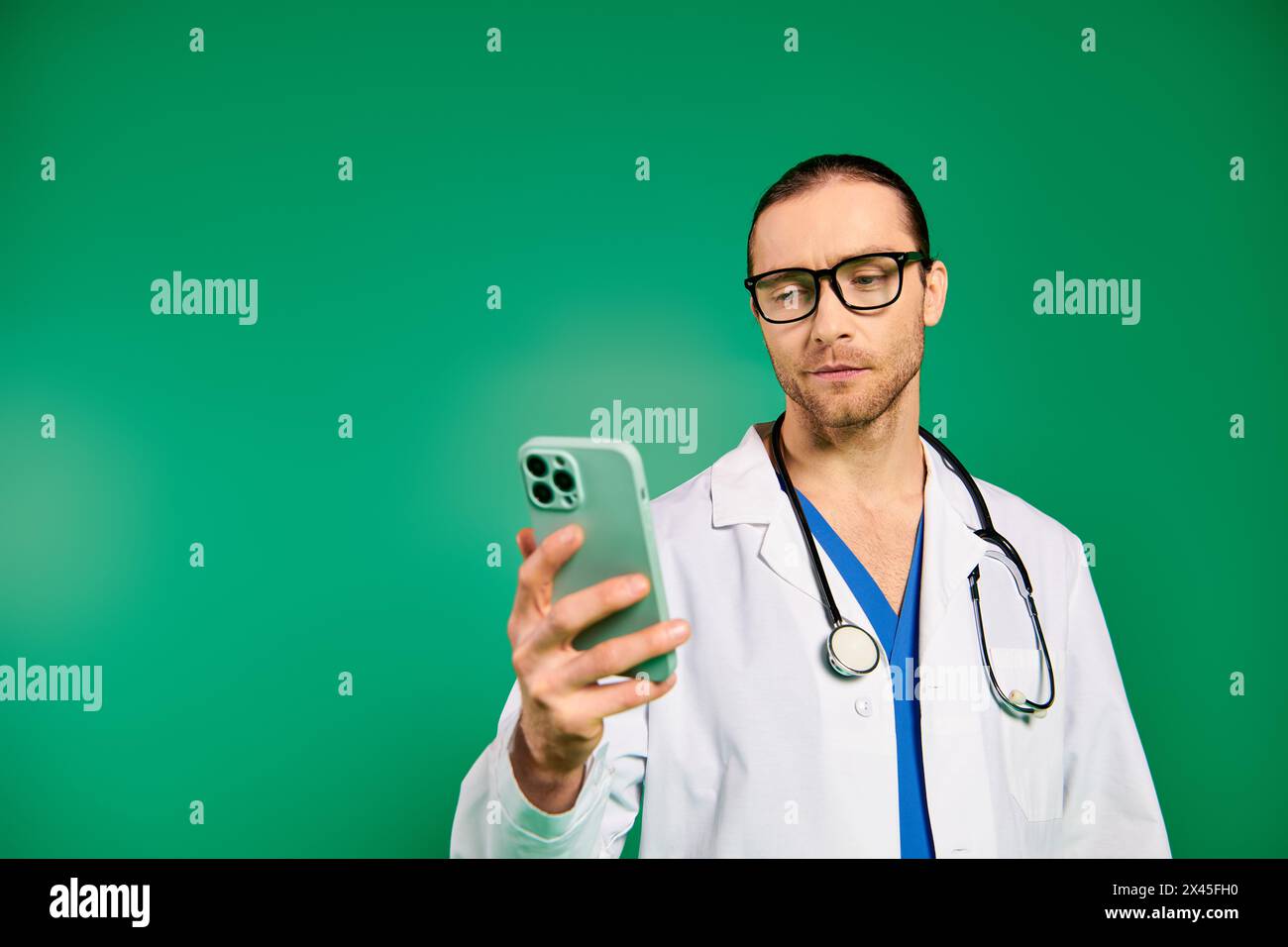 Doctor stethoscope in telehealth hi-res stock photography and images ...