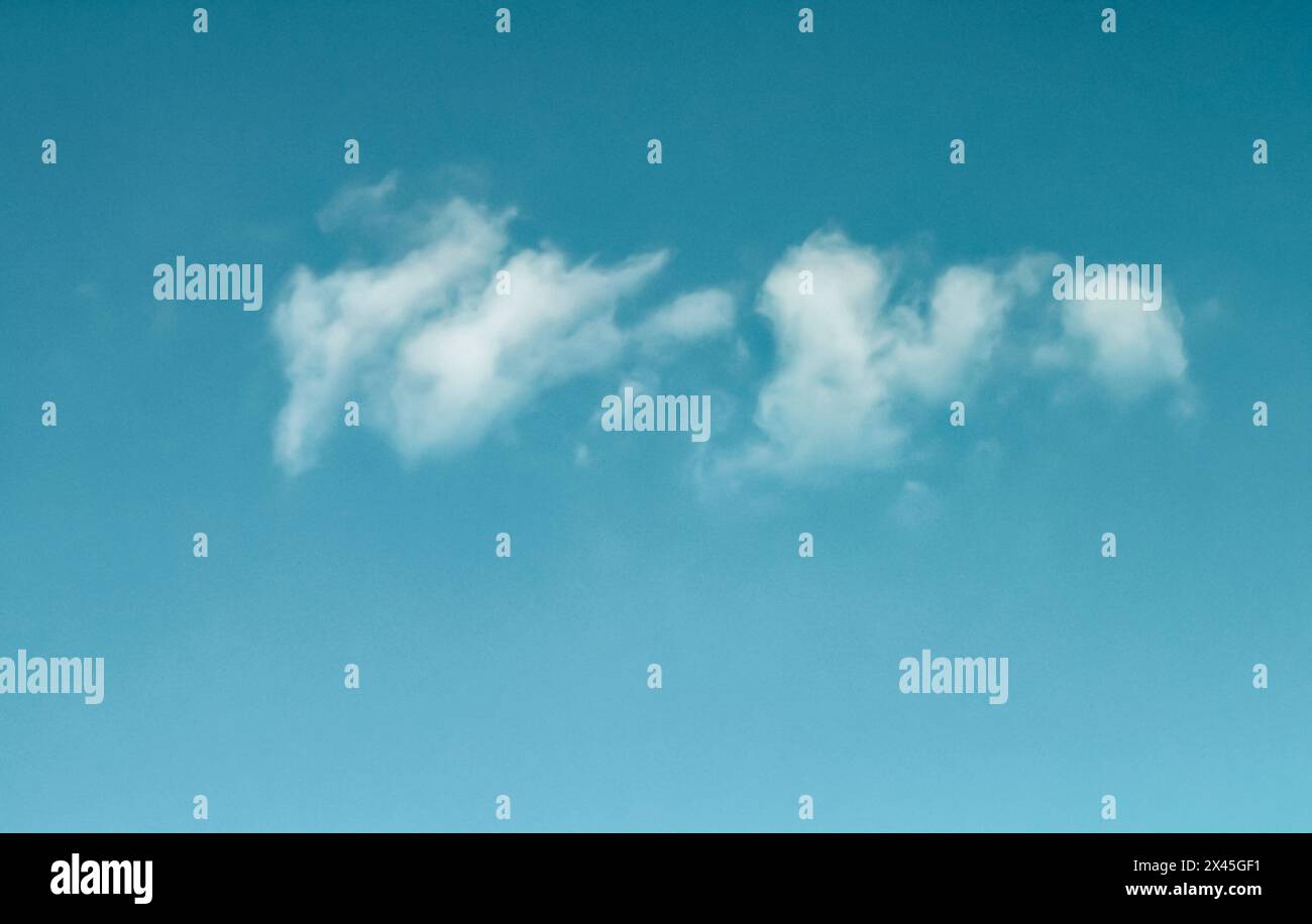 small clouds on a blue sky Stock Photo