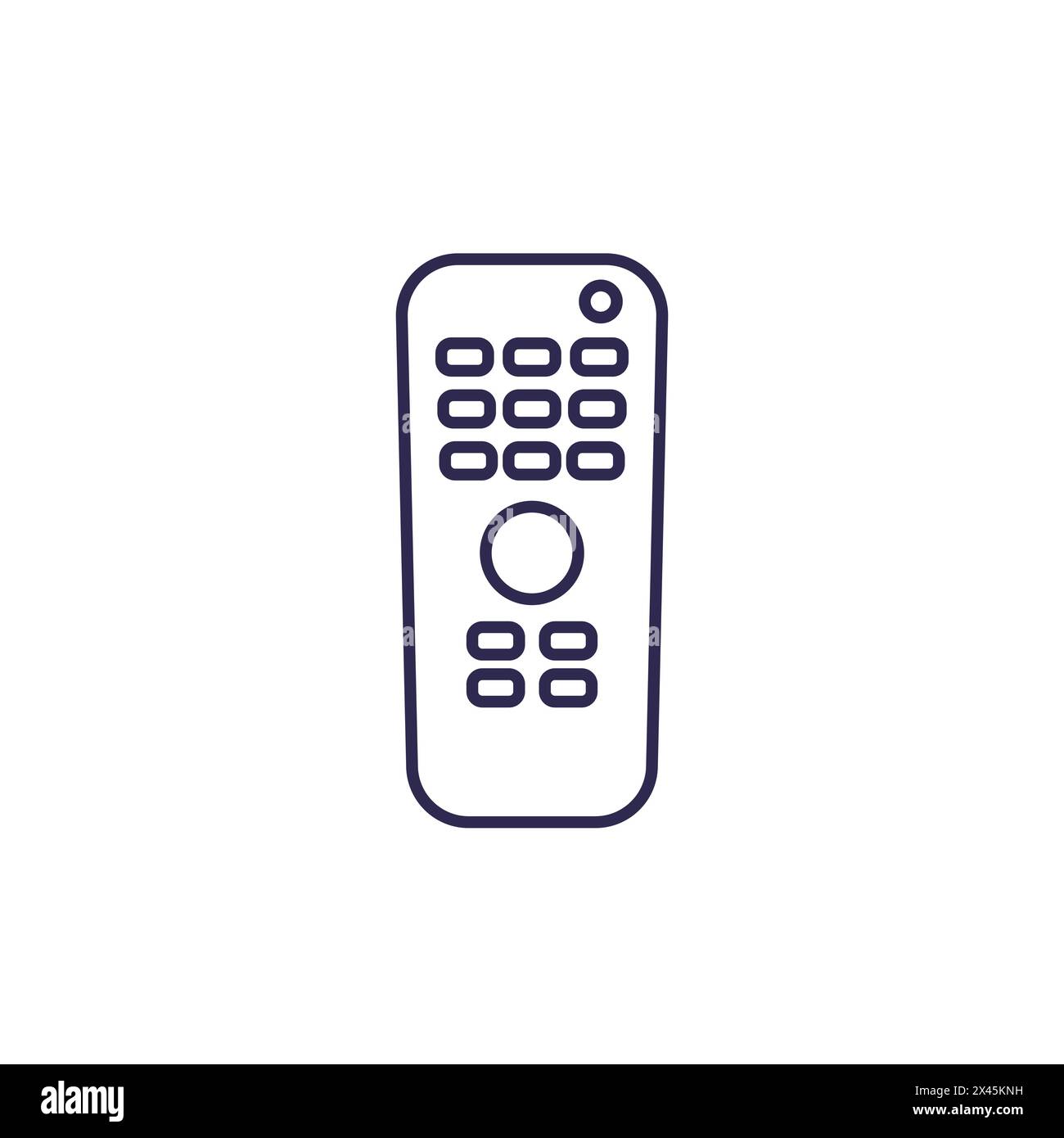 tv remote control, rc line icon Stock Vector