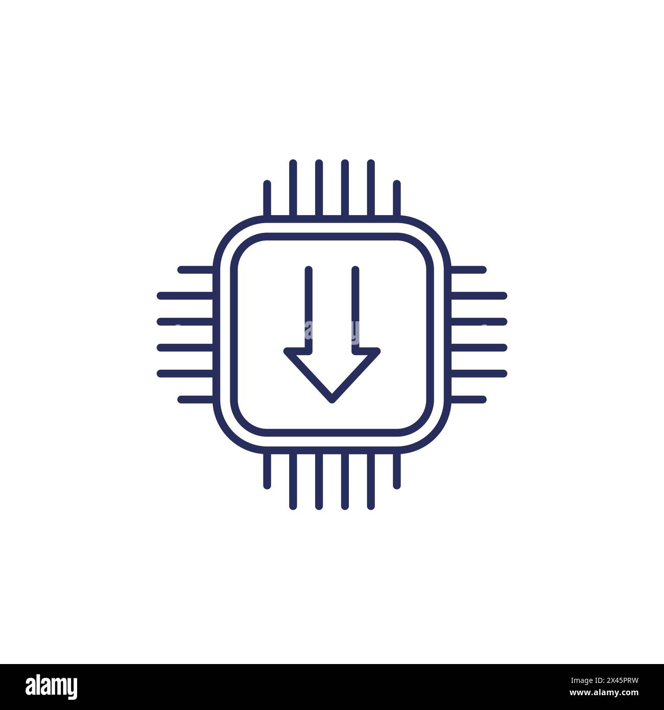 firmware update line icon, vector Stock Vector Image & Art - Alamy