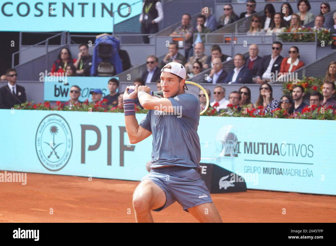 30th April 2024: Madrid, Spain: JL Struff (GER) returns to Carlos ...