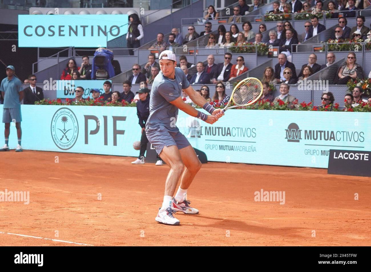 30th April 2024: Madrid, Spain: JL Struff (GER) returns to Carlos ...