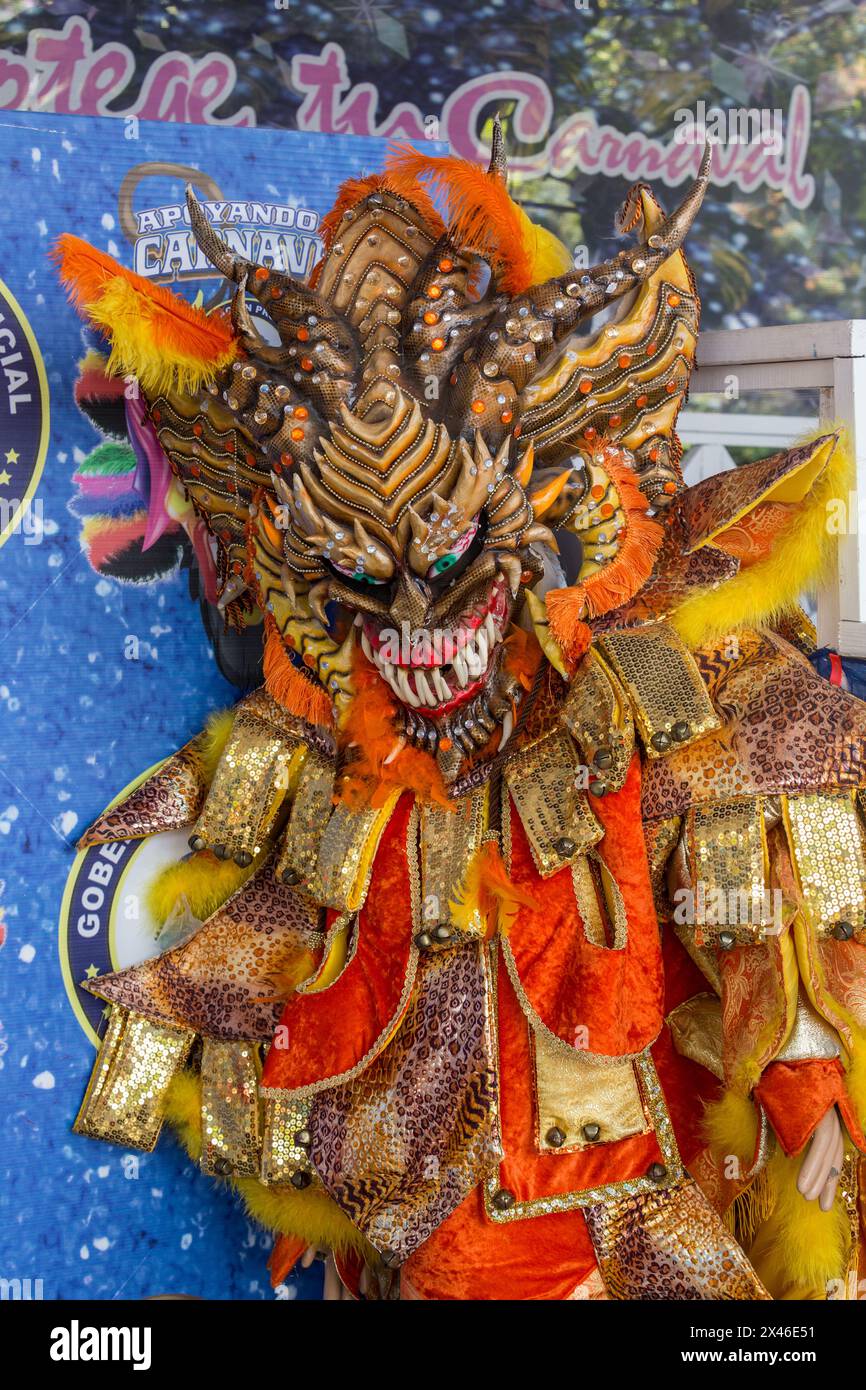 The Limping Devil or Diablo Cojuelo costume on a display the La Vega ...