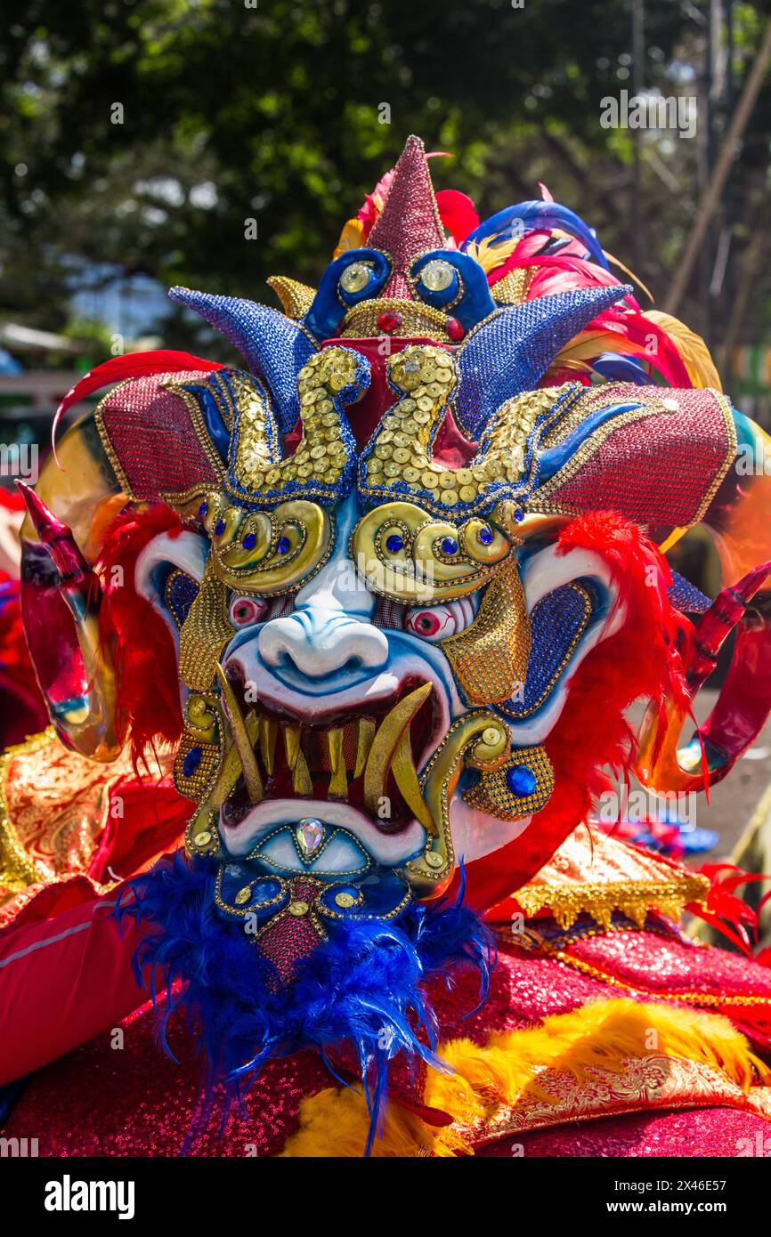 Limping Devil or Diablo Cojuelo costume for the La Vega Carnival in the ...