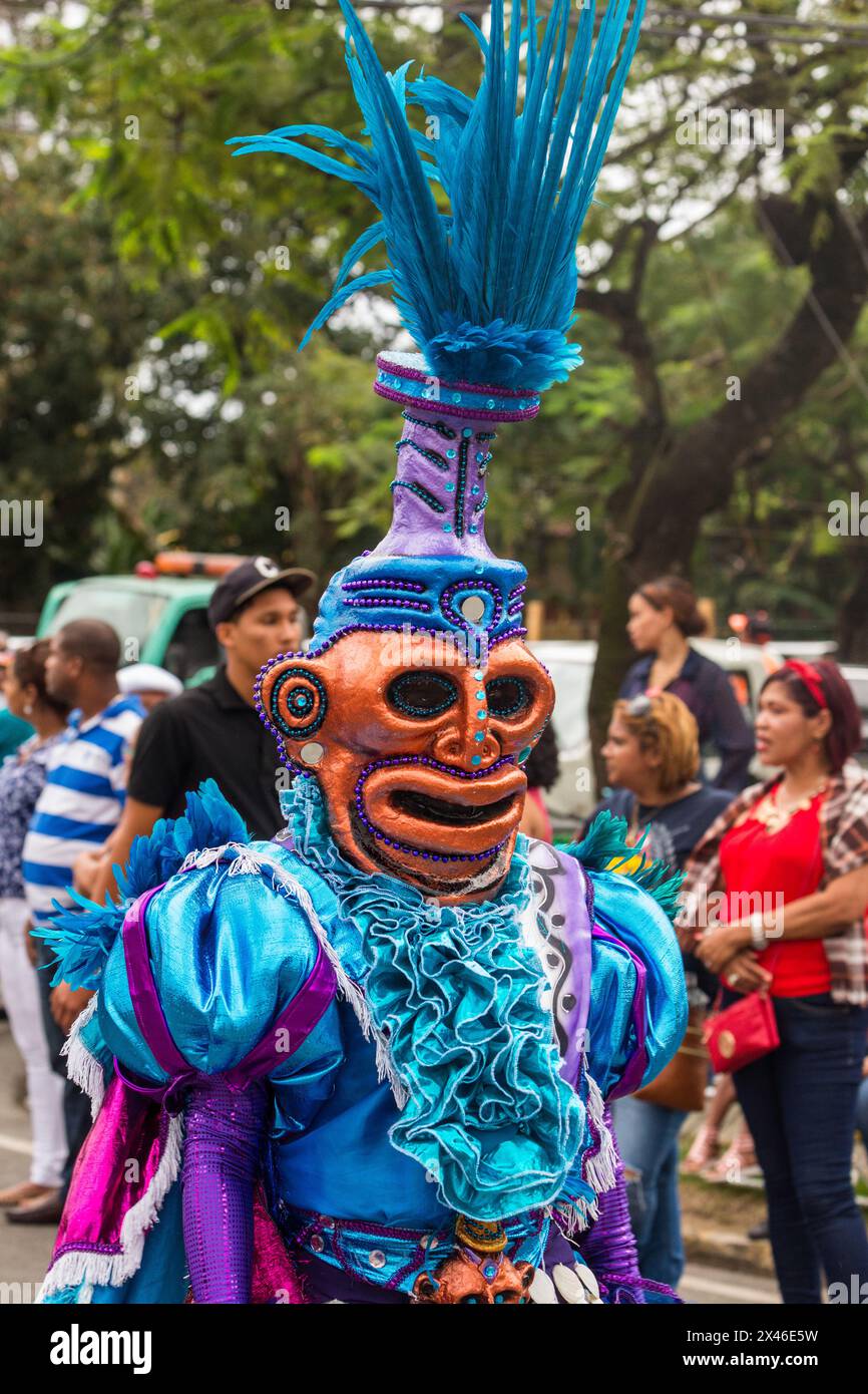Los Taimascaros of Puerto Plata in the La Vega Carnival parade in the ...