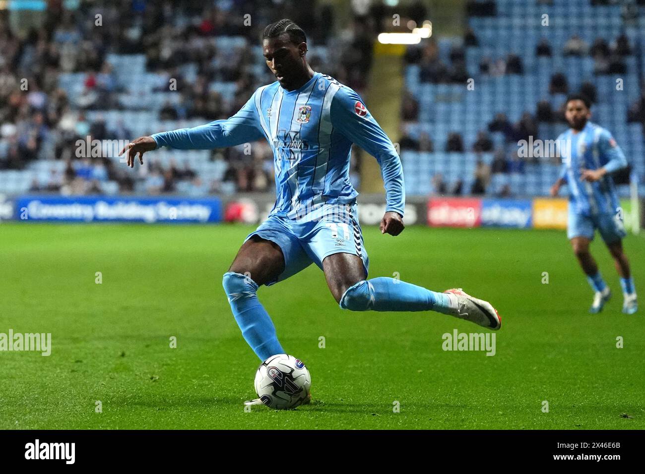 Haji Rasheed Fc Coventry City's Haji Wright in action during the Sky Bet Championship ...