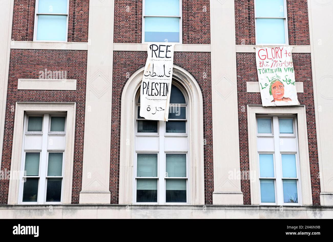 New York, New York, USA. 30th Apr, 2024. A Banner that says 'Free ...