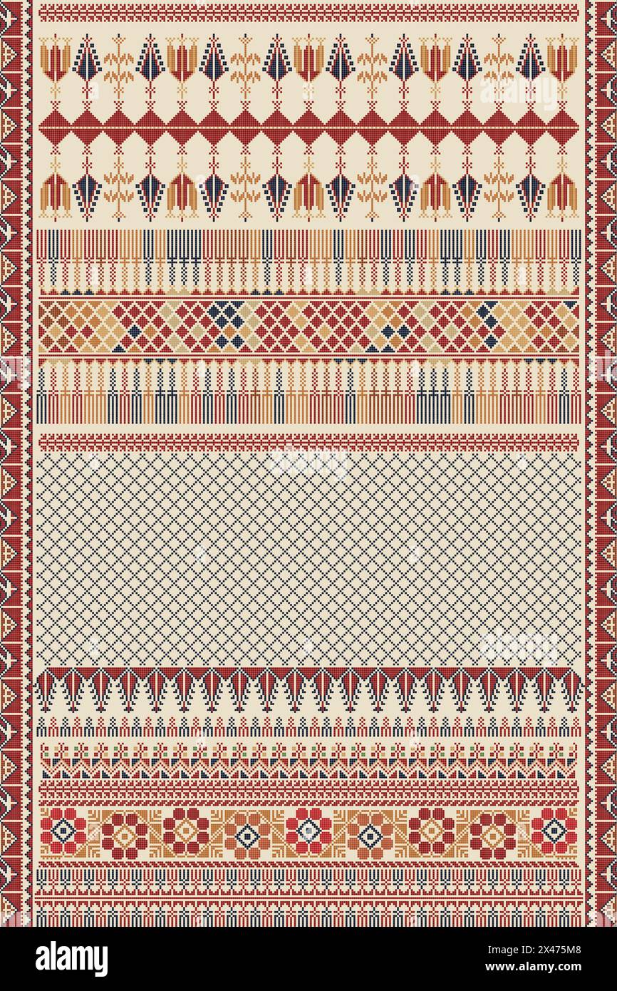 Checkers Pattern Palestinian Palestine old bedouin Stock Vector Images - Alamy