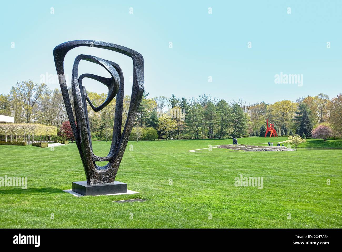 Purchase, NY US Apr 28, 2024 Barbara Hepworth’s Meridian, a