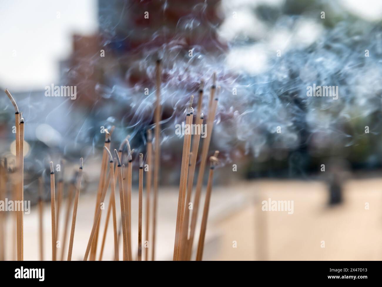 Incense burning rituals hi-res stock photography and images - Alamy