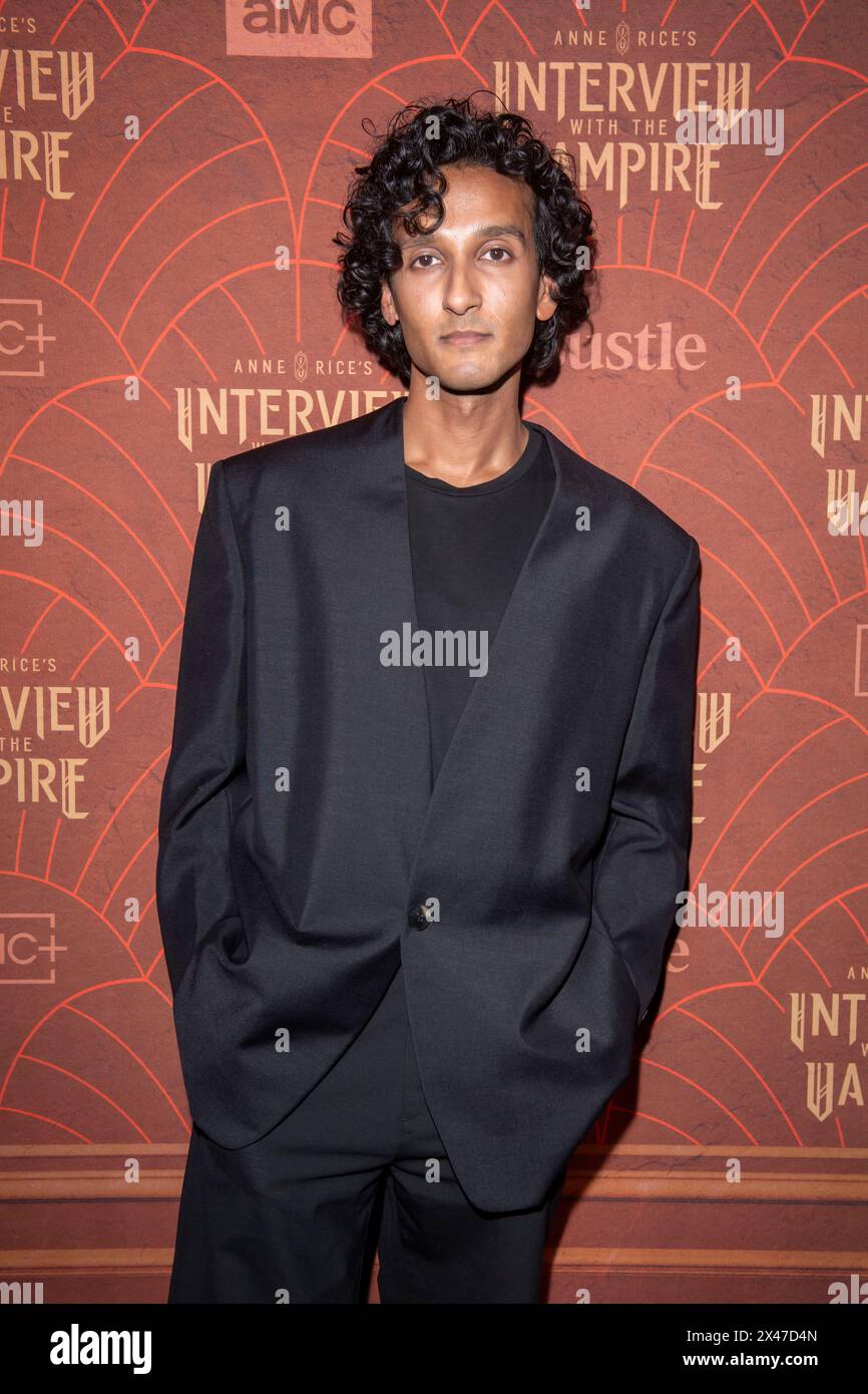 NEW YORK, NEW YORK APRIL 30 Assad Zaman attends AMC Networks' "Anne