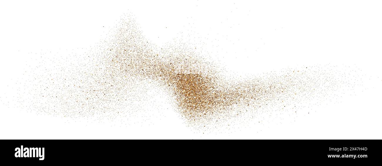 Sand dust powder wave splash. Flowing grit speckles and particles ...