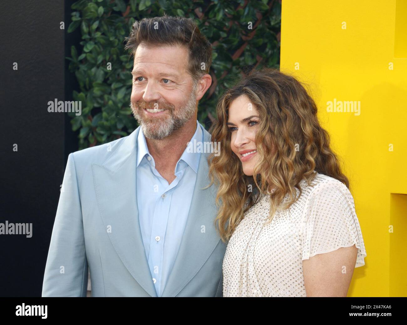 Kelly McCormick and David Leitch at the Los Angeles premiere of 'The Fall Guy' held at the Dolby Theater in Hollywood, USA on April 30, 2024. Stock Photo