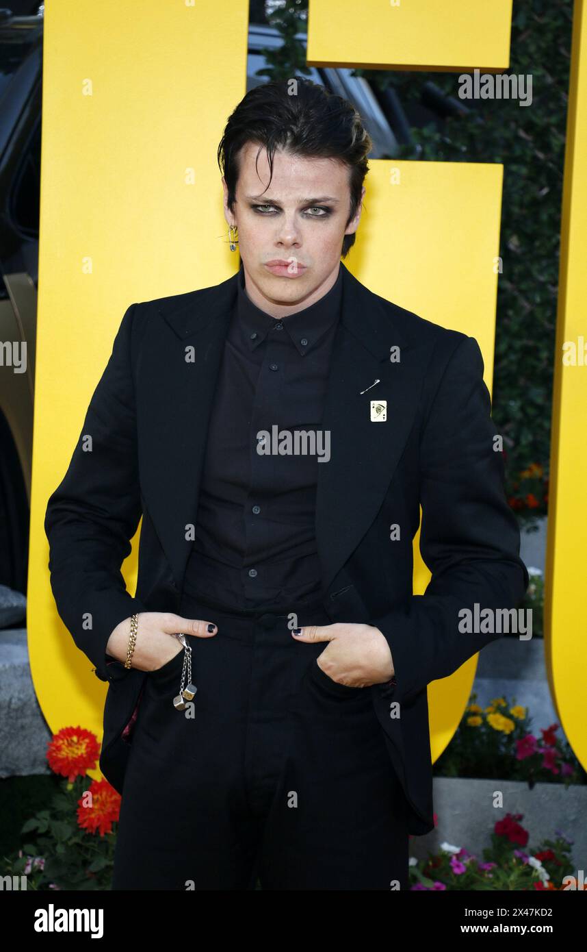 YUNGBLUD at the Los Angeles premiere of 'The Fall Guy' held at the Dolby Theater in Hollywood, USA on April 30, 2024. Stock Photo