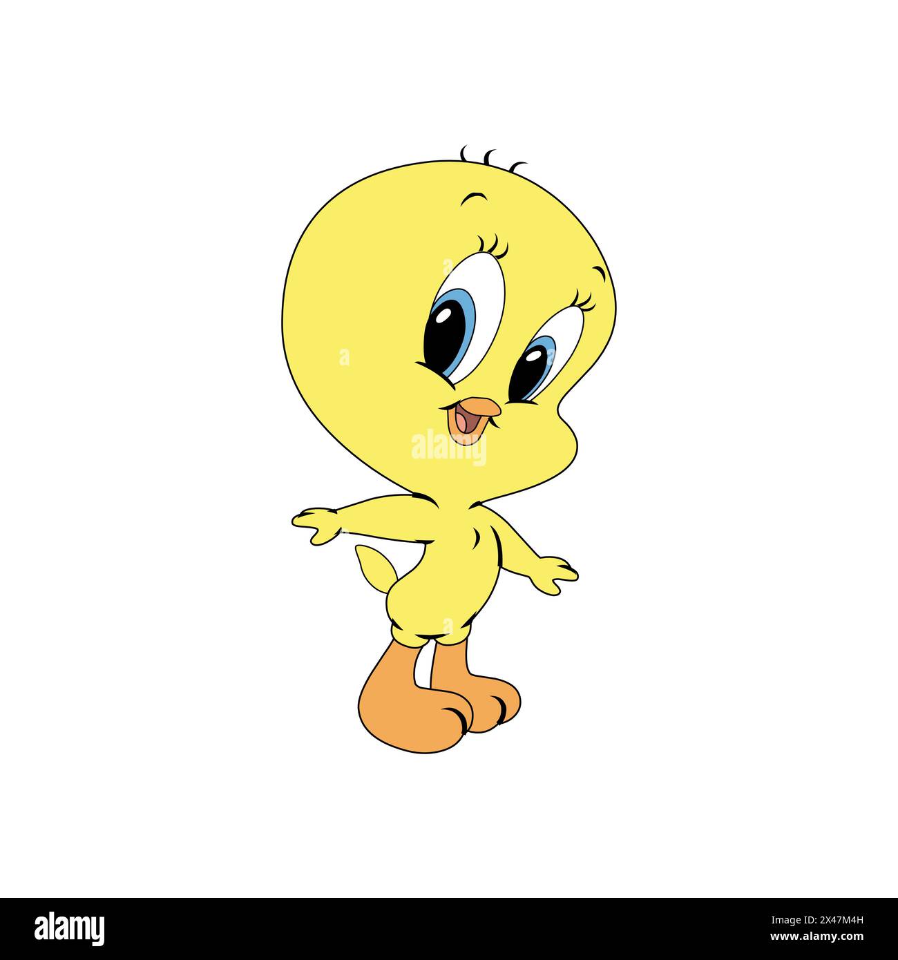 Looney tunes cute character tweety vector illustration Stock Vector