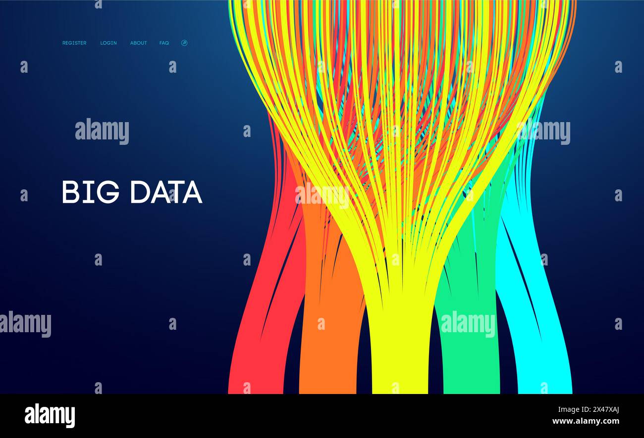 Data sorting technology background. Digital concept data science. Data ...