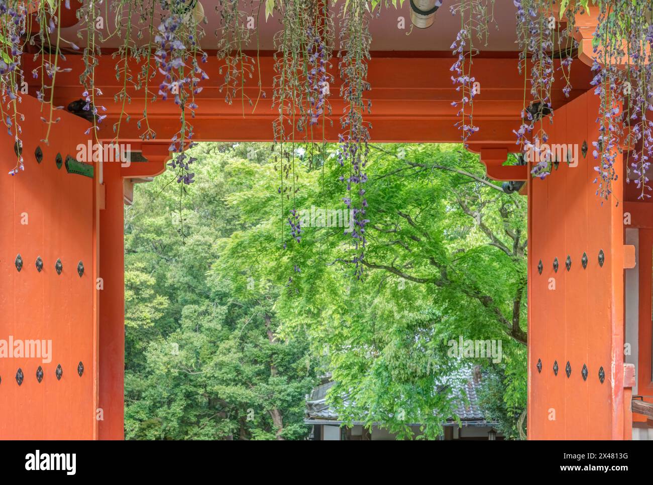 Japan, Nara. Kasuga Shrine Stock Photo
