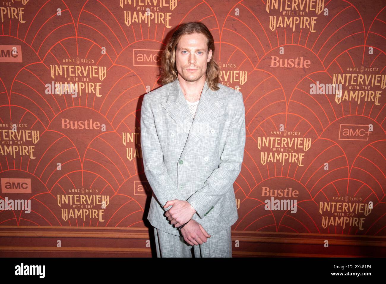 New York, United States. 30th Apr, 2024. Sam Reid attends the AMC Networks' "Anne Rice's Interview With The Vampire" Season 2 Premiere at The McKittrick Hotel. Credit: SOPA Images Limited/Alamy Live News Stock Photo