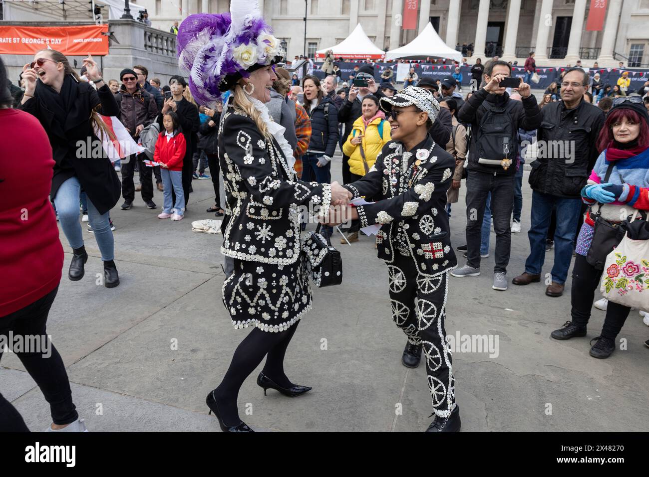 The Feast of St. George Festival in Trafalgar Square, April 23rd 2024