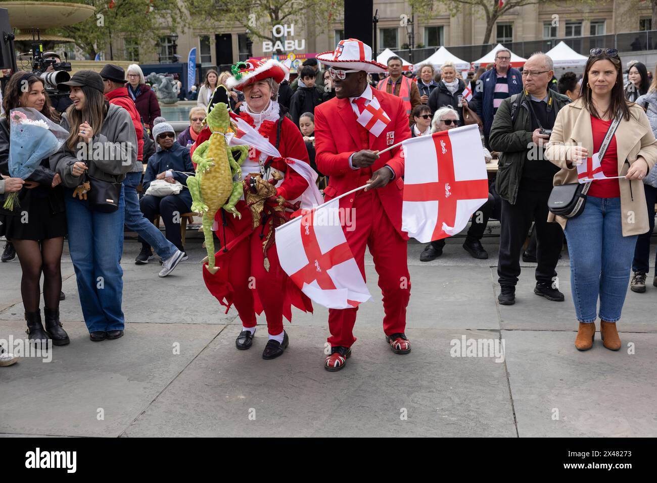 The Feast of St. George Festival in Trafalgar Square, April 23rd 2024