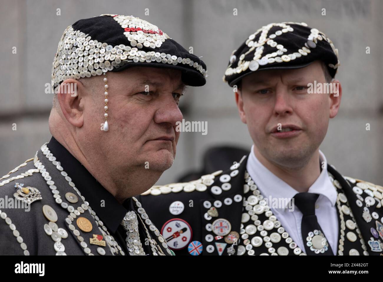 The Feast of St. Festival in Trafalgar Square, April 23rd 2024 including Pearly Kings and