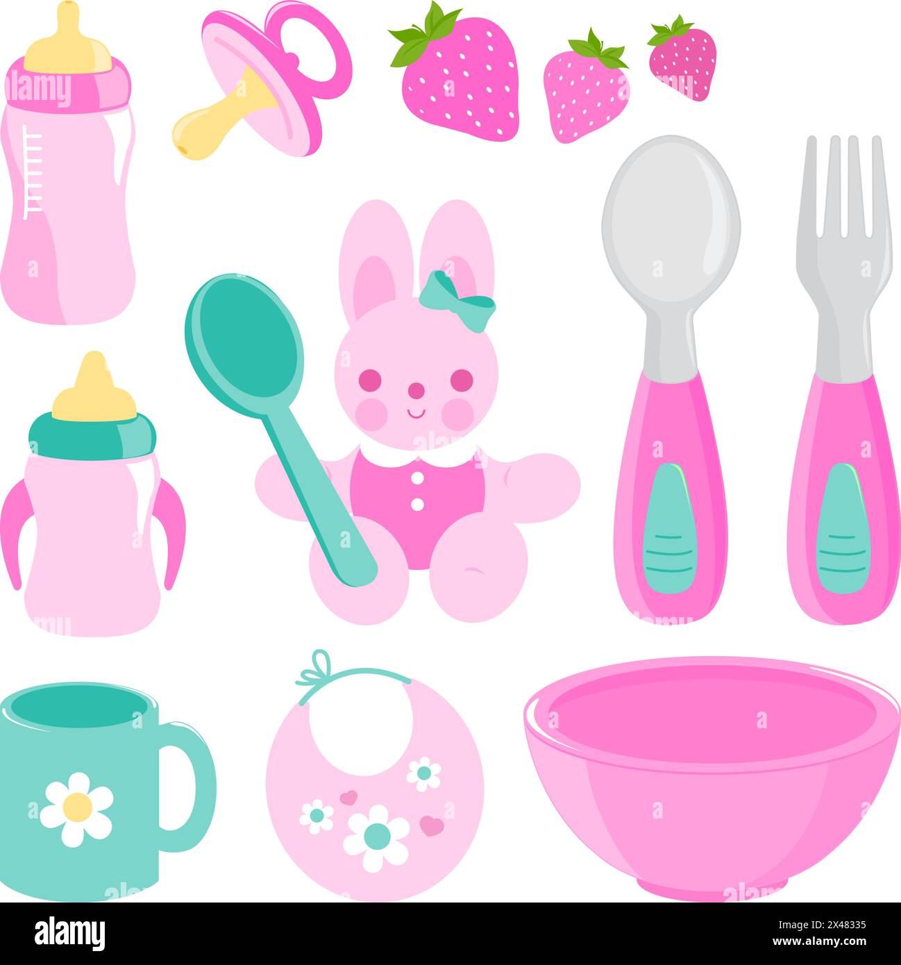 Weaning food Stock Vector Images - Alamy