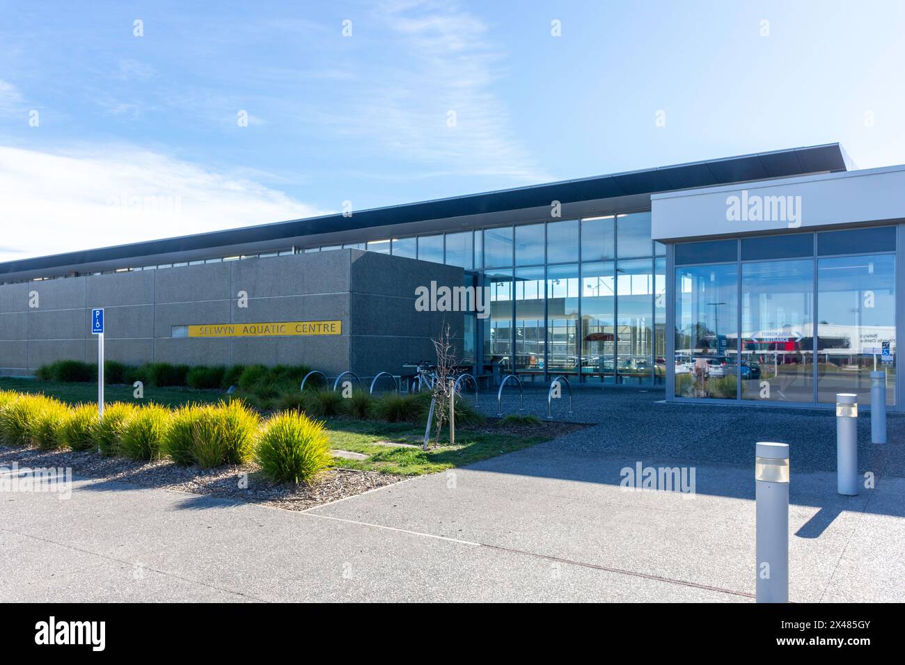 Selwyn Aquatic Centre, Broadlands Drive, Rolleston, Canterbury, New Zealand Stock Photo