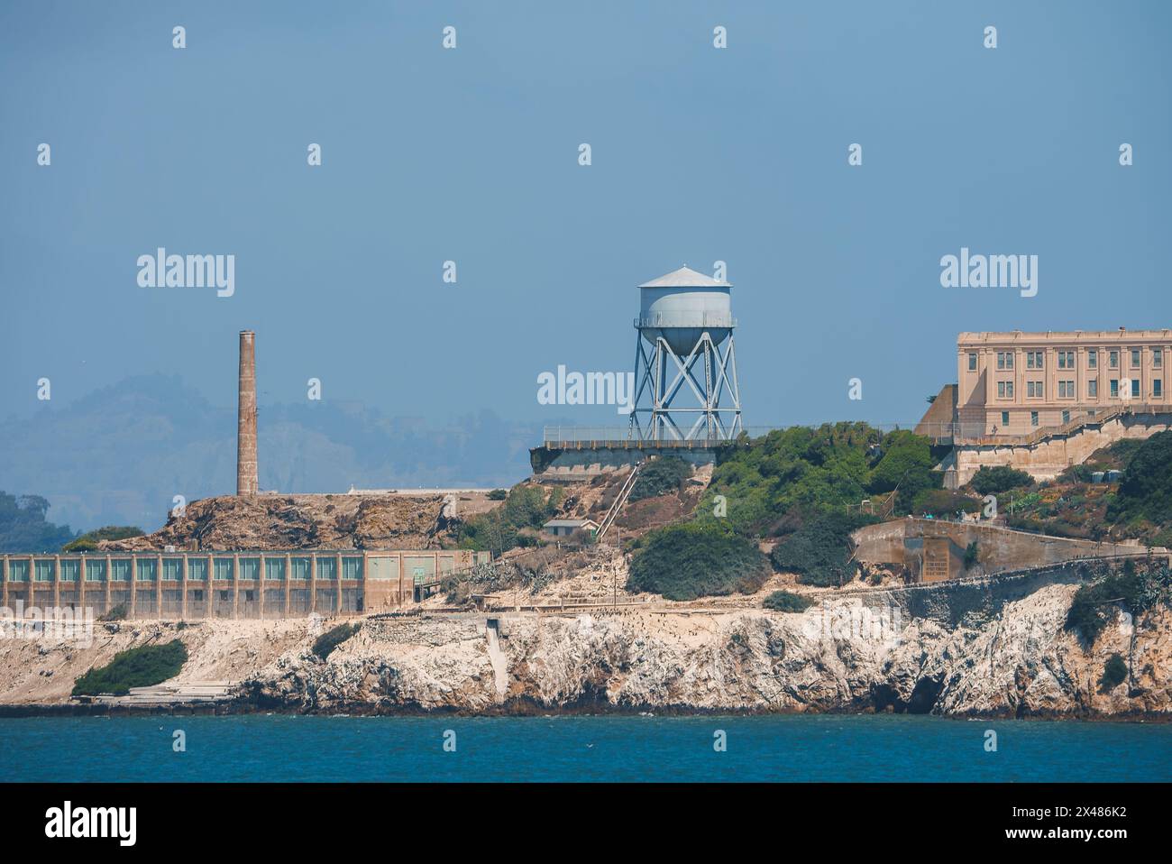 Alcatraz Island Rugged Terrain and Historical Structures in San ...
