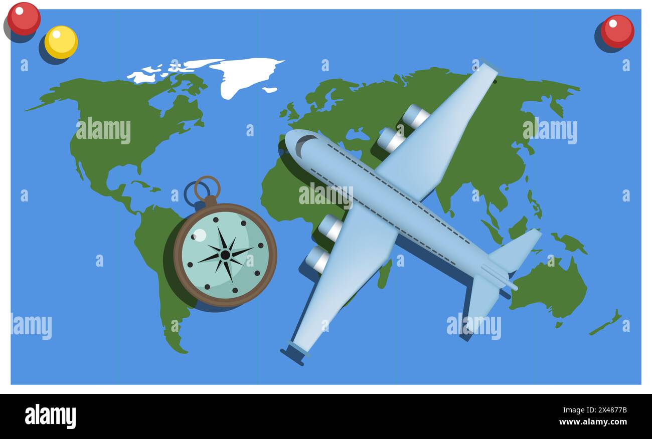 The belongings of tourist Stock Photo